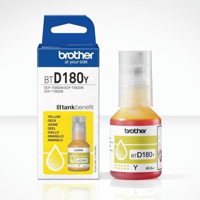 Cartucho de Tinta Original Brother BTD180Y Amarillo 0 Cartucho de Tinta Original Brother BTD180Y Amarillo 0