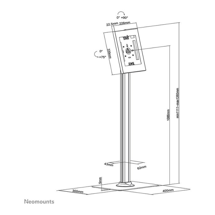 Soporte para Tablet Neomounts FL15-650WH1 Blanco