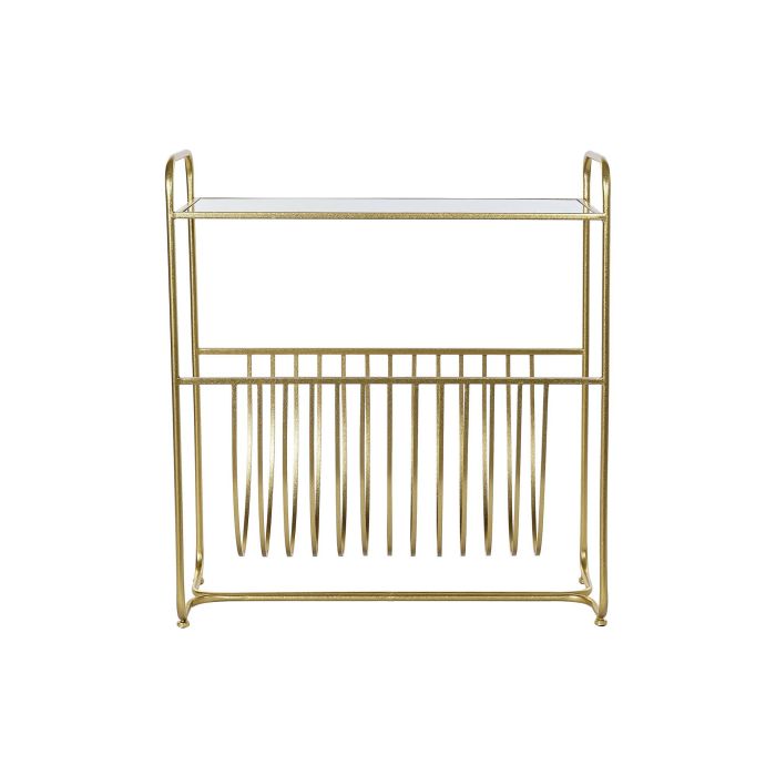 DKD Home Decor Revistero Dorado Metal y Espejo 35 x 76 x 83 cm 4 DKD Home Decor Revistero Dorado Metal y Espejo 35 x 76 x 83 cm 4