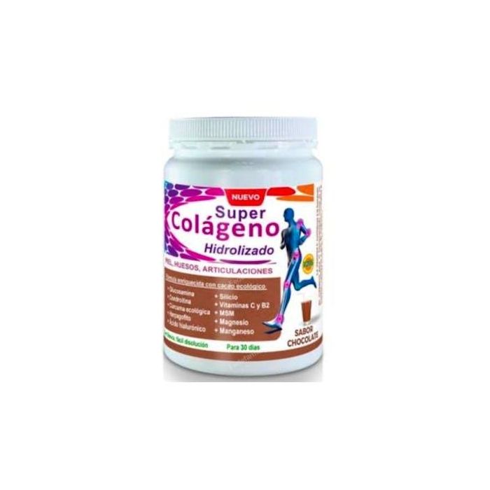 ROBIS Super Colágeno Hidrolizado Chocolate 300g, Articulaciones, Piel, Uñas y Cabello, Con Magnesio, Vit. C, Cúrcuma