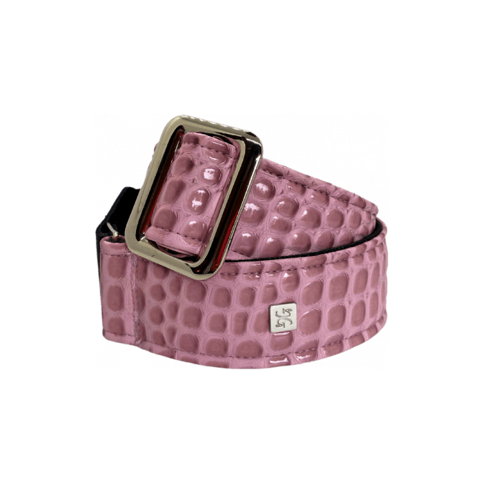 GETM Correa Guitarra Bajo Dusty Lilac Polipiel Nailon Piel Ajustable 165cm 1