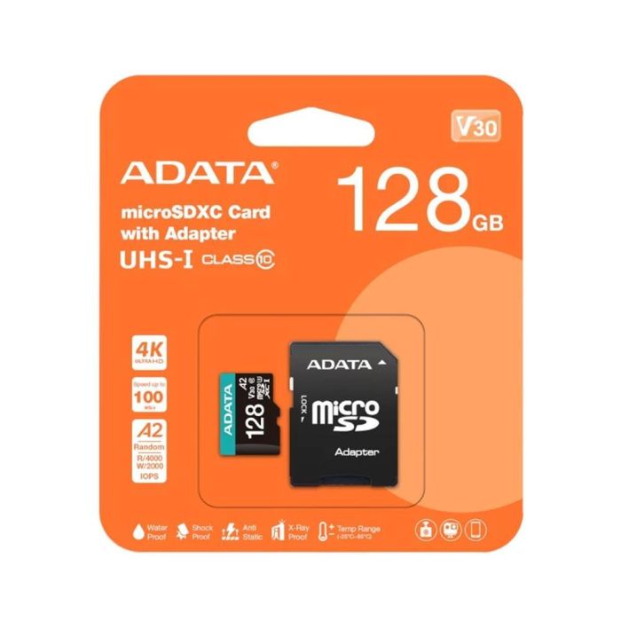 Tarjeta Micro Sd Adata 128 grb Cl10 1 Tarjeta Micro Sd Adata 128 grb Cl10 1