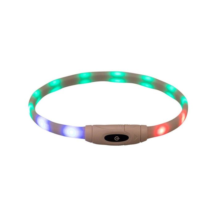 Collar LED para Mascotas Trixie Multicolor Silicona Plástico 9