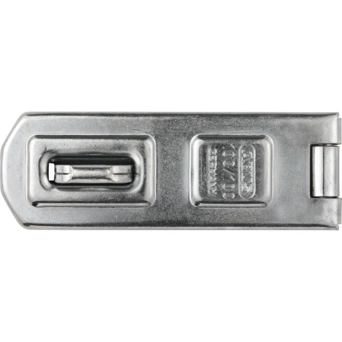 ABUS 100/100 SB Aldaba de Acero con Candado 100mm, Plata – Seguridad Resistente y Fácil de Usar