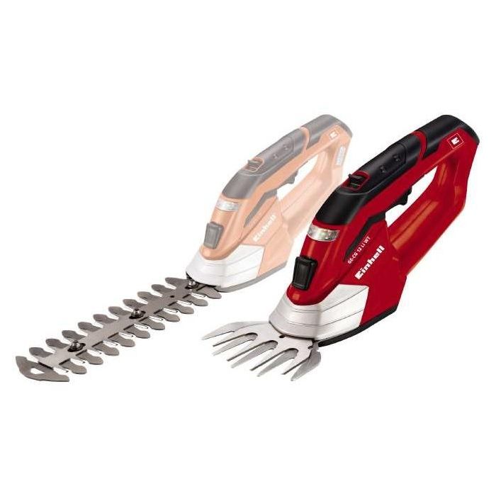 Einhell GE-CG 12 Li WT Akku-Gras-und Strauchschere 1.5Ah/12V – Tijeras Cortacésped y Cortasetos Inalámbricas 10/19 cm