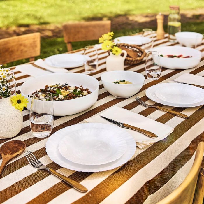 Plato Llano Opal Feston Luminarc 25 cm