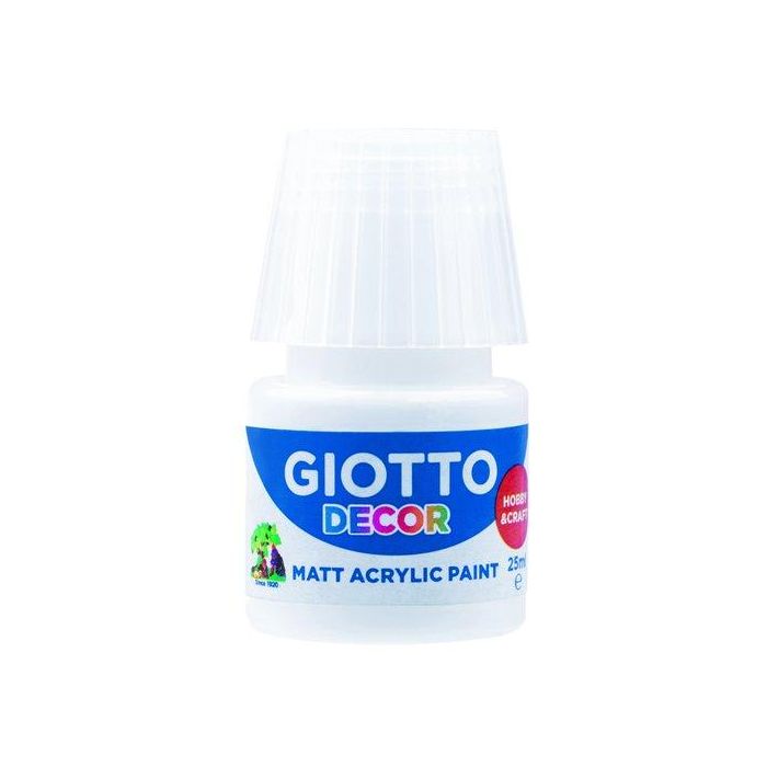 Pintura Acrilica Giotto 25 Ml (Bote) Blanco 6 unidades