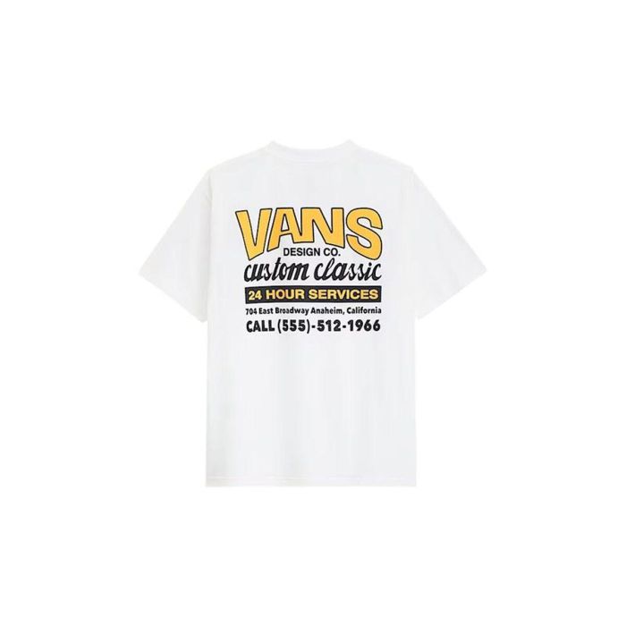 Camiseta de Manga Corta Hombre Vans VN000M60FLB1 Blanco 0 Camiseta de Manga Corta Hombre Vans VN000M60FLB1 Blanco 0
