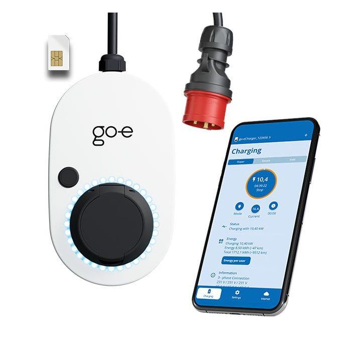 go-e Gemini flex 2.0 22 kW Wallbox Inteligente para Coche Eléctrico con Conectividad Celular, WiFi, Portátil y Protección DC 5 go-e Gemini flex 2.0 22 kW Wallbox Inteligente para Coche Eléctrico con Conectividad Celular, WiFi, Portátil y Protección DC 5