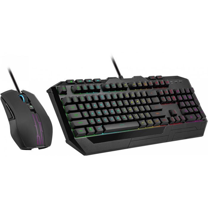 Cooler Master DEVASTATOR 3 [DE] 6 Zonen RGB revised Version - Combo Teclado Ratón Gaming USB Alámbrico QWERTZ Alemán Membrana