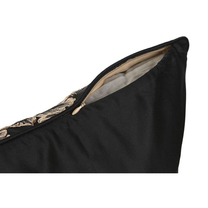 Cojin Glam DKD Home Decor Dorado Negro 15 x 45 x 45 cm 1