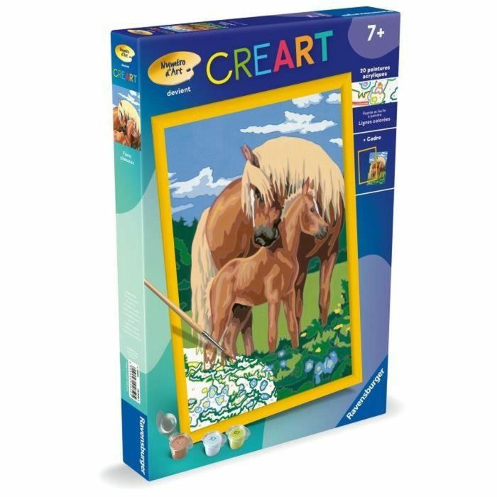Ravensburger RAV00025850 CreArt Kids Caballos orgullosos Kit Pintura por Números 31x21 cm +7 años 3