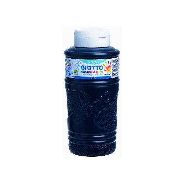 Giotto Pintura De Dedos 750 mL Color Negro
