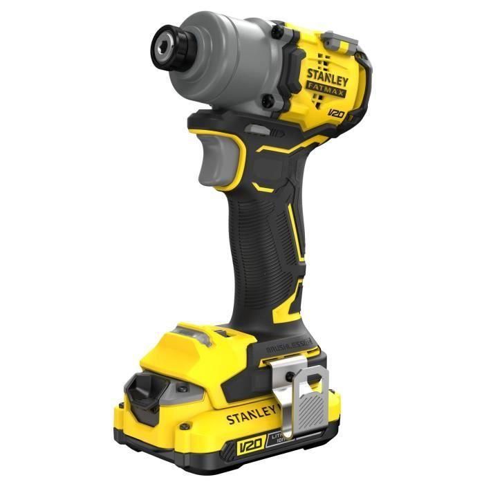 Atornillador de impacto - STANLEY - SFMCF830D2K-QW - 203 Nm - 18 V - 2 baterías de 2 Ah 1 Atornillador de impacto - STANLEY - SFMCF830D2K-QW - 203 Nm - 18 V - 2 baterías de 2 Ah 1