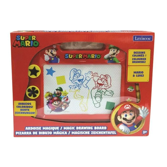 Lexibook Pizarra Mágica Super Mario Formato A5 con Accesorios Magnéticos para Dibujar en Colores Lexibook Pizarra Mágica Super Mario Formato A5 con Accesorios Magnéticos para Dibujar en Colores