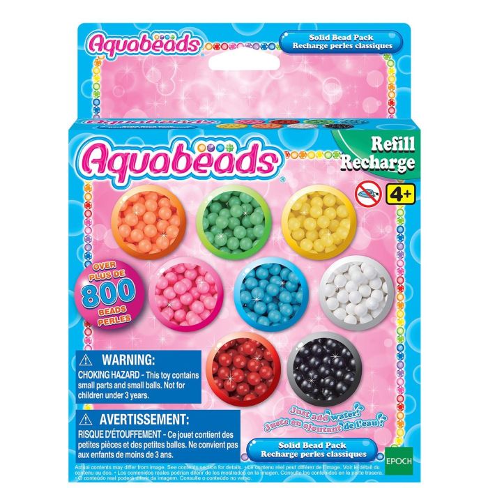 Set de abalorios sólidos aquabeads ¡con más de 800 abalalorios!