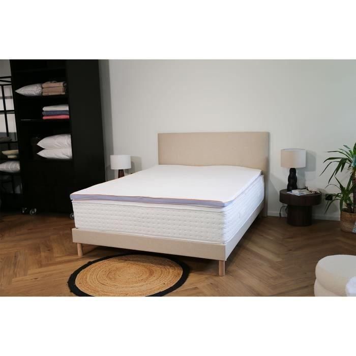 Cubrecolchón DODO ERGO LATEX - 160x200 cm - Funda desenfundable 100% Poliéster Stretch 2