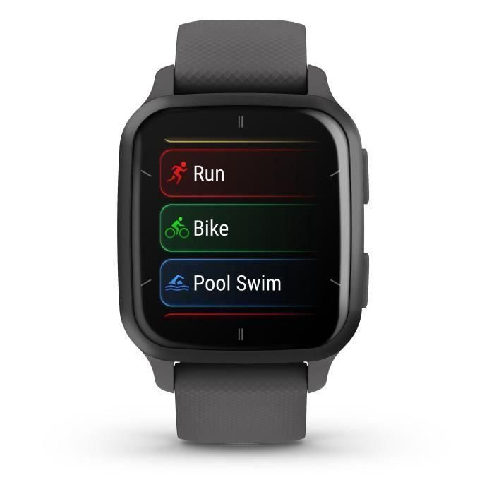 Garmin Connected Watch Venu SQ 2 Gray con pulsera negra 1 Garmin Connected Watch Venu SQ 2 Gray con pulsera negra 1