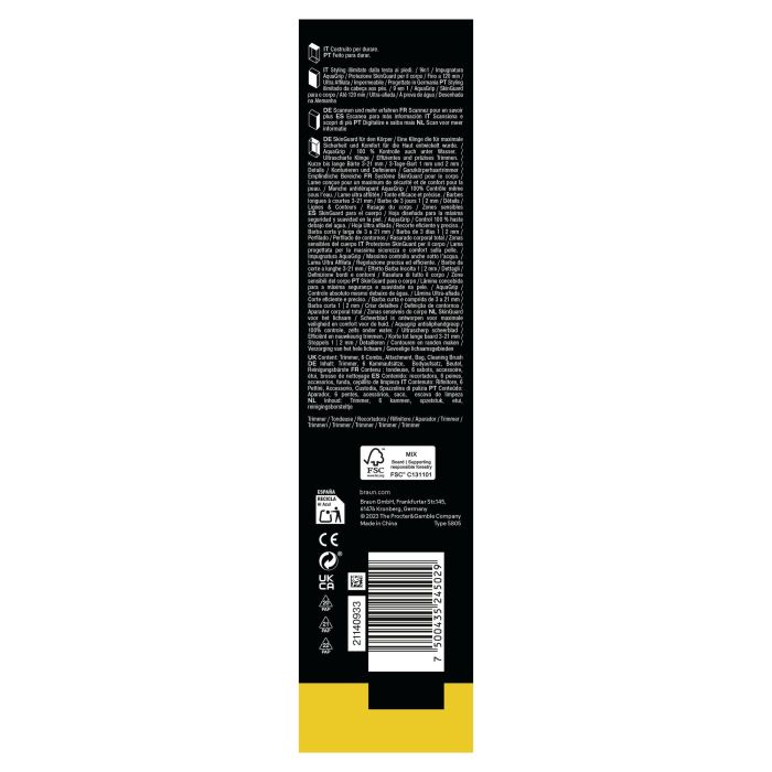 Braun AIO5540 Recortadora de pelo y barba, 120 min autonomía, 14 ajustes de longitud, Negro 5 Braun AIO5540 Recortadora de pelo y barba, 120 min autonomía, 14 ajustes de longitud, Negro 5