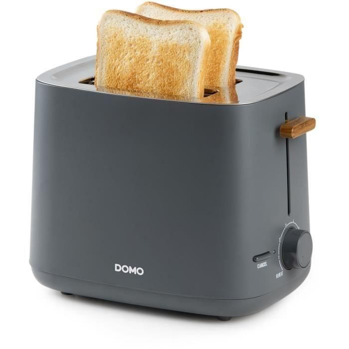 Domo DO965T Tostadora Eléctrica 1000W con 2 Ranuras Negra Domo DO965T Tostadora Eléctrica 1000W con 2 Ranuras Negra