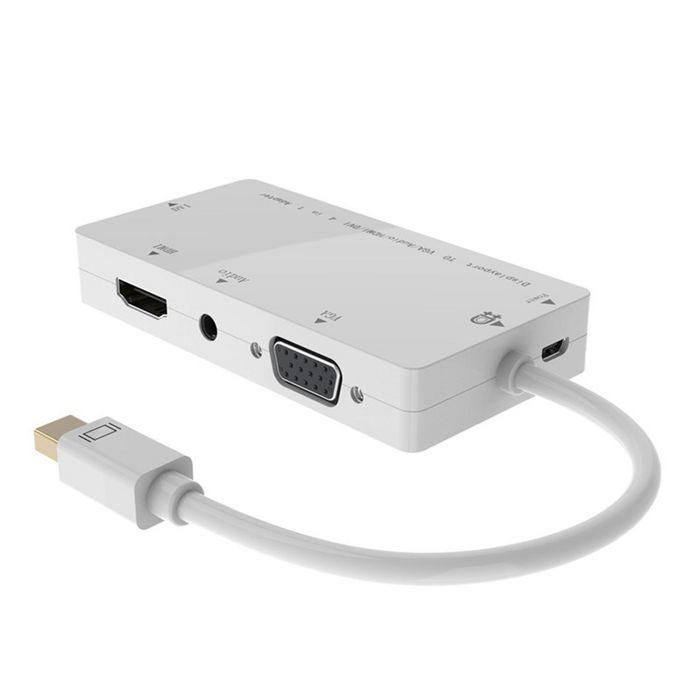 MicroConnect Cable adaptador Mini DisplayPort 1.2 a DVI-I/HDMI/VGA/Audio, Solución Conectividad Versátil