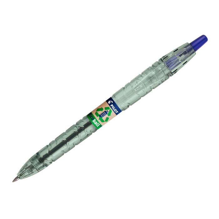 Boligrafo Pilot Ecoball Plastico Reciclado Tinta Aceite Punta De Bola 1 mm Color Azul 10 unidades 1