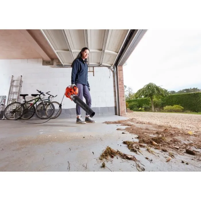 Black + Decker Soplador Axial con Cable BEBL185-QS - 1850 W - 12.75 M3/min - 2 Velocidades Ajustables 2