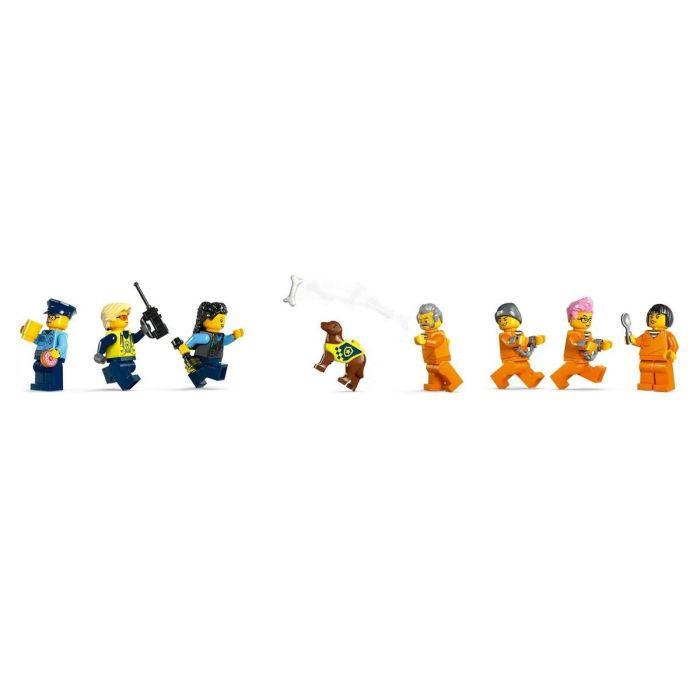 LEGO 60419 City Prisión de Policía de Aguas Profundas, Juguete con Helicóptero y Barco, 7 Minifiguras y Figura de Perro 1 LEGO 60419 City Prisión de Policía de Aguas Profundas, Juguete con Helicóptero y Barco, 7 Minifiguras y Figura de Perro 1