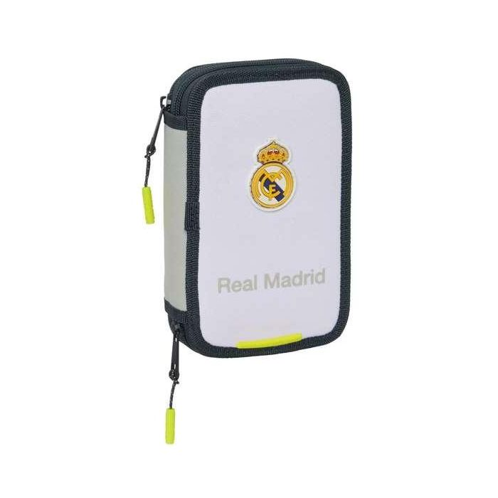 Safta Plumier Escolar Doble 29 Piezas Real Madrid 1ª Equipación 25/26 195x125x40 mm Safta Plumier Escolar Doble 29 Piezas Real Madrid 1ª Equipación 25/26 195x125x40 mm