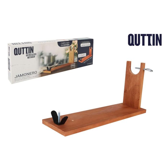 Jamonero de Madera Banqueta con 2 Agujeros Quttin - Inde (4 Unidades) Jamonero de Madera Banqueta con 2 Agujeros Quttin - Inde (4 Unidades)