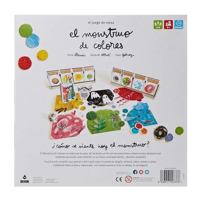 Devir El Monstruo De Colores Juego Educativo Para Niños A Partir de 4 Años Devir El Monstruo De Colores Juego Educativo Para Niños A Partir de 4 Años
