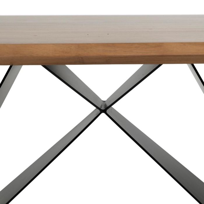 Mesa Comedor Madera-Metal Salón 200 X 100 X 77 cm