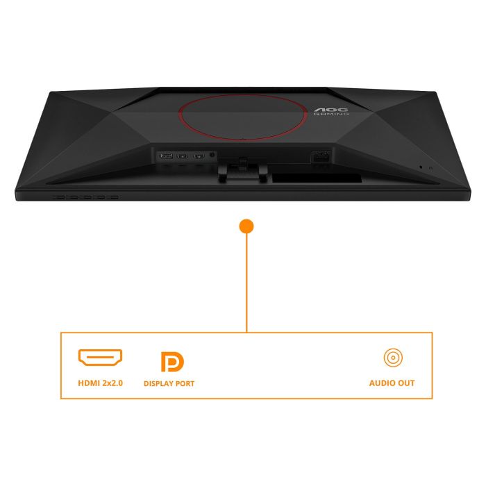 AOC Q27G42XE Monitor Gaming 27 Pulgadas Quad HD 2560x1440 1ms Fast IPS 180Hz HDMI DP Negro Rojo 4