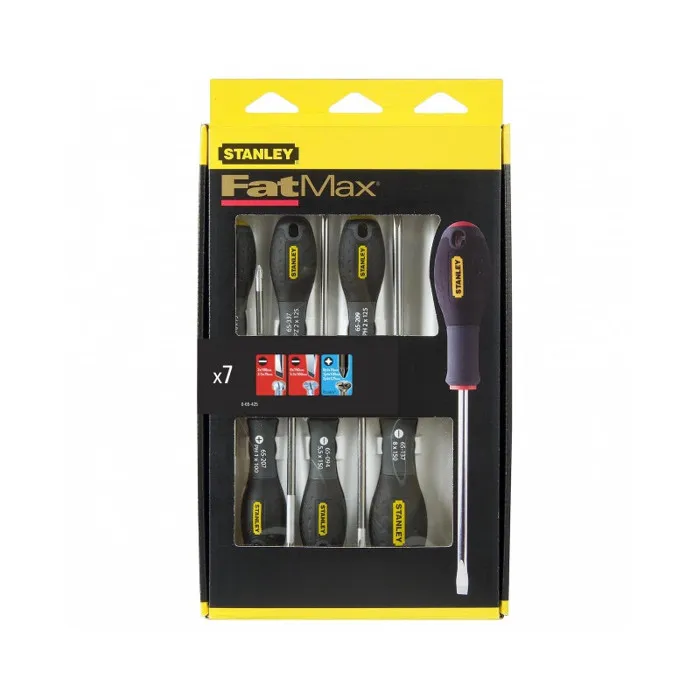 Stanley Juego de 7 Destornilladores 0-65-425 Electricista Mecánico Pozidriv 1