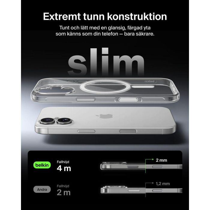 Funda para Móvil Belkin iPhone 17 Transparente Apple