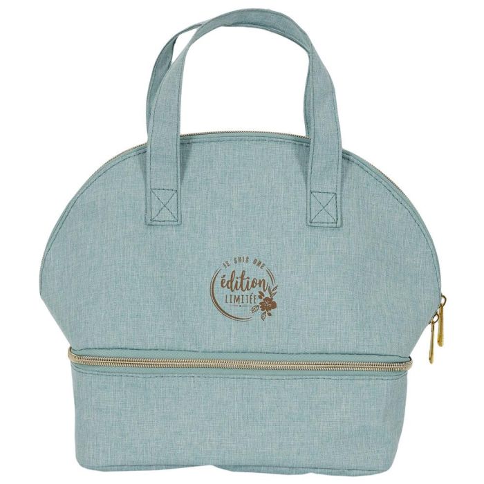 Cook Concept Bolsa Térmica 2 Compartimentos Coup De Fraiche Poliester Gris/Verde Agua 4