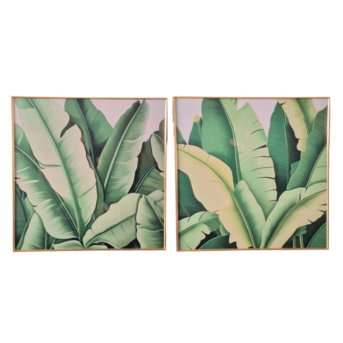 Cuadro Tropical DKD Home Decor Verde 3.5 x 80 x 80 cm (2 Unidades) 0 Cuadro Tropical DKD Home Decor Verde 3.5 x 80 x 80 cm (2 Unidades) 0