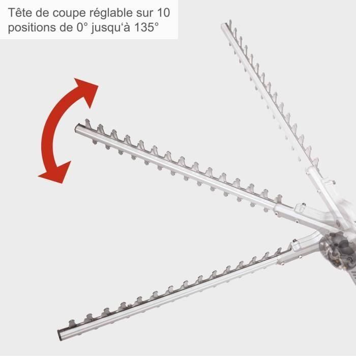 Cortasetos eléctrico telescópico - Scheppach - ETHT1000 1