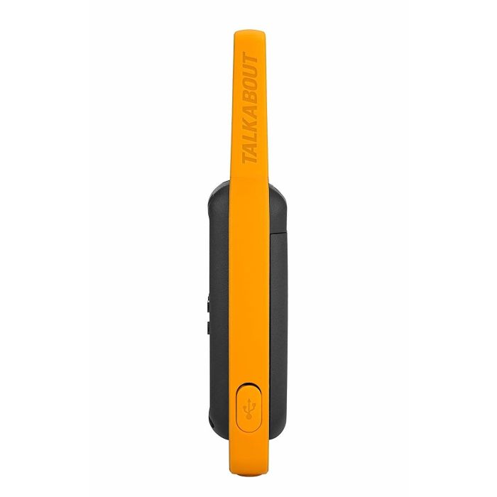 Motorola T82 Extreme Walkie Talkie - 16 Canales, 10 Km Alcance, Linterna LED, Negro y Amarillo 1