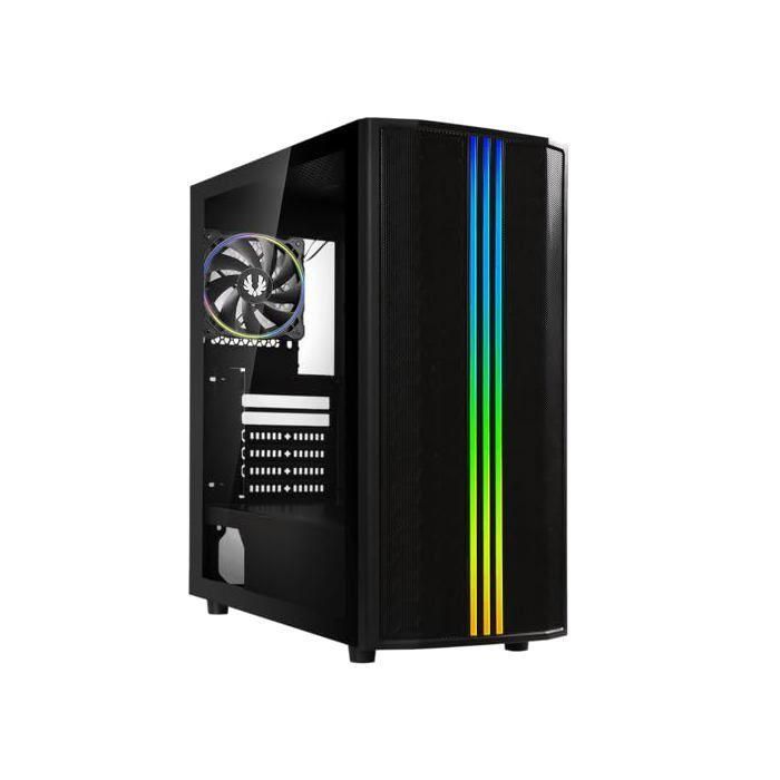 Caja de PC - BITFENIX - Sabre Mesh FRGB - Torre media - ATX - Negro - Vidrio templado y frontal Mesh 1 Caja de PC - BITFENIX - Sabre Mesh FRGB - Torre media - ATX - Negro - Vidrio templado y frontal Mesh 1