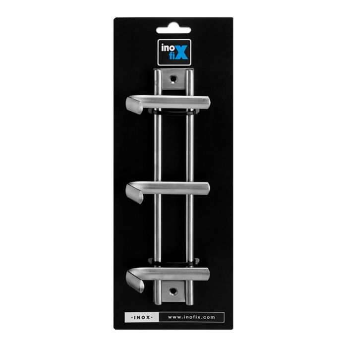 Inofix Colgador múltiple de acero inoxidable 3 ganchos cromado 1