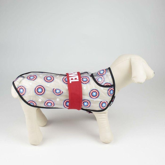 Impermeable ajustable para perro m avengers capitan america talla m 6 Impermeable ajustable para perro m avengers capitan america talla m 6