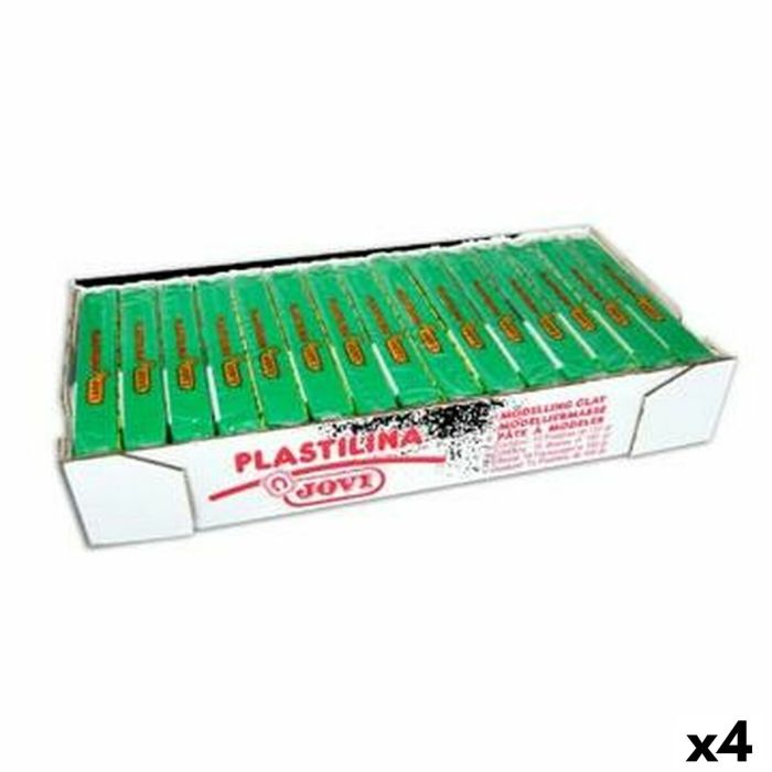 Plastilina Jovi Verde Claro 15 Piezas (4 Unidades)