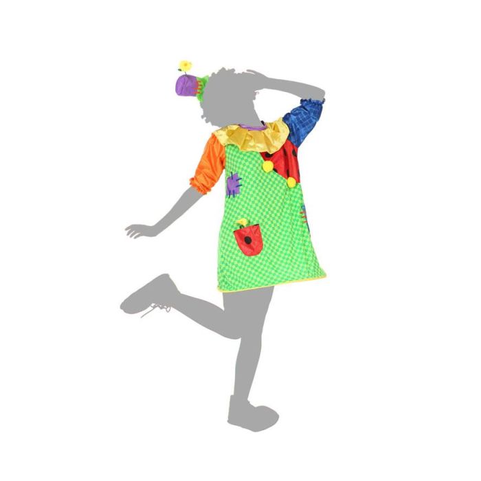 Disfraz Payasa Mujer Adulto Retales Arcoiris M-L 2