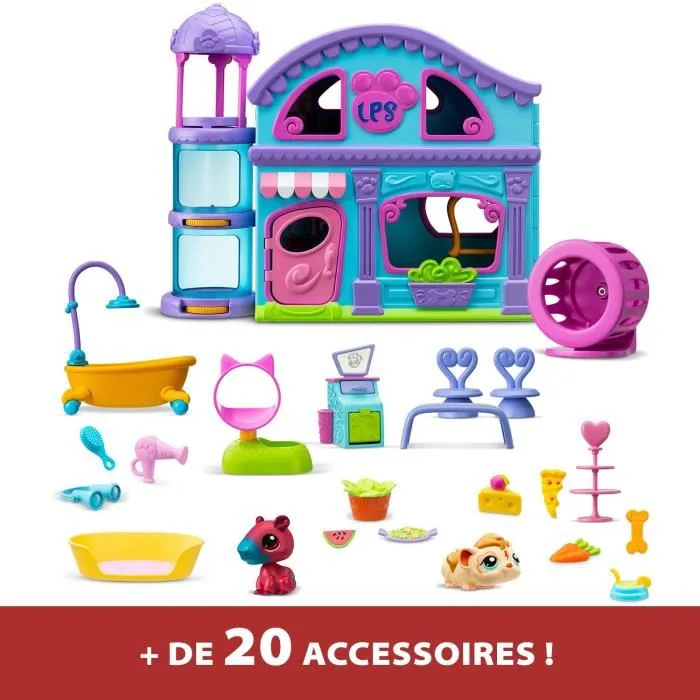 Bandai BAN3701405821012 The Big House Littlest Pet Shop con 3 mascotas, incluida 1 exclusiva 2