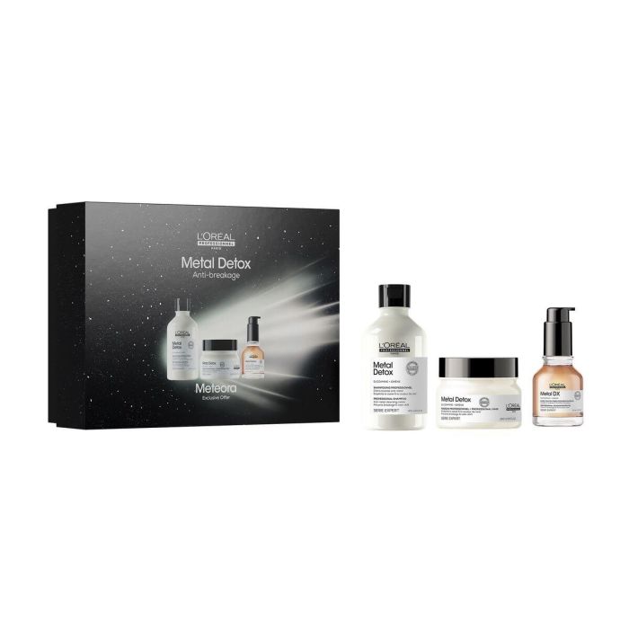 L'Oréal Professionnel Paris Metal Detox Estuche Regalo: Champú 300ml + Mascarilla 250ml + Aceite 50ml. Desintoxicante para Cabello (3 pz) 0 L'Oréal Professionnel Paris Metal Detox Estuche Regalo: Champú 300ml + Mascarilla 250ml + Aceite 50ml. Desintoxicante para Cabello (3 pz) 0