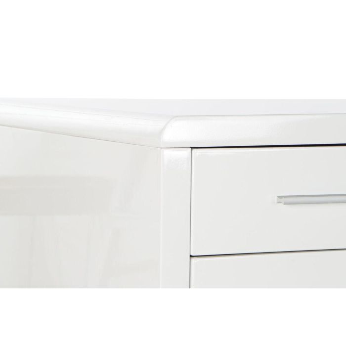 DKD Home Decor Escritorio Moderno Blanco Plateado de MDF y Metal, Desmontable, 120 cm Ancho x 55 cm Fondo x 76 cm Alto 5 DKD Home Decor Escritorio Moderno Blanco Plateado de MDF y Metal, Desmontable, 120 cm Ancho x 55 cm Fondo x 76 cm Alto 5