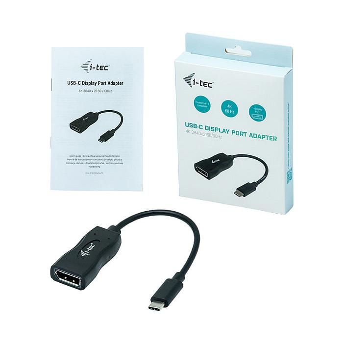 I-TEC Adaptador USB-C a DisplayPort 4K/60Hz, Macho a Hembra 3 I-TEC Adaptador USB-C a DisplayPort 4K/60Hz, Macho a Hembra 3