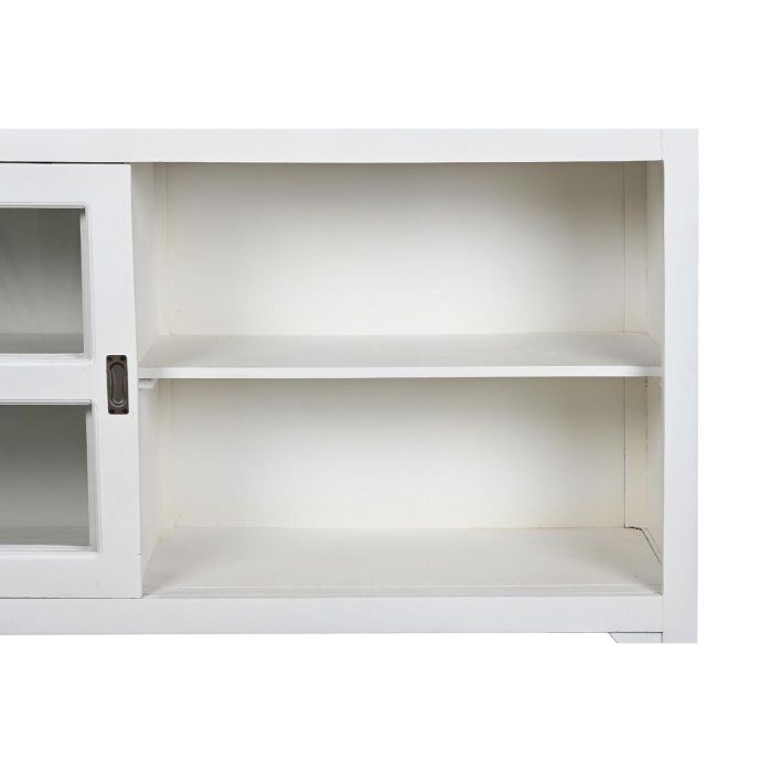 Aparador DKD Home Decor 165 x 45,7 x 105,4 cm Cristal Gris Blanco Marrón oscuro Madera de mango 6 Aparador DKD Home Decor 165 x 45,7 x 105,4 cm Cristal Gris Blanco Marrón oscuro Madera de mango 6