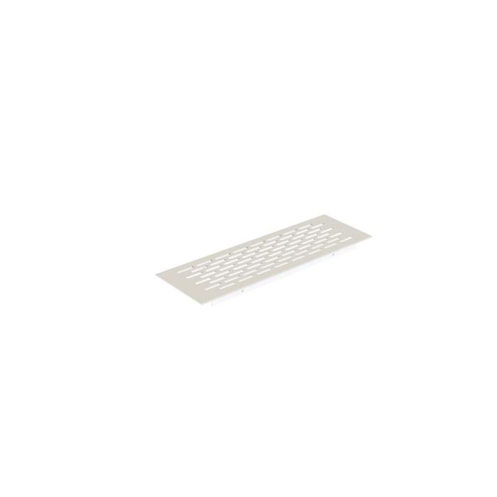 Herrajes Alk Rejilla de Ventilación para Zócalo de Aluminio Acabado Blanco Medida 225x70